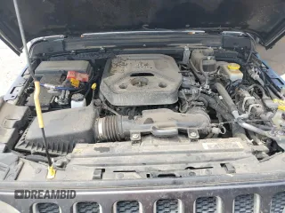 2021 Jeep Wrangler Unlimited Sahara with VIN 1C4HJXENXMW625845, listed as a Copart auction lot 64011475 with 97,505 mi miles and Salvage title. Bid and sale history available at DreamBid. Image 12.