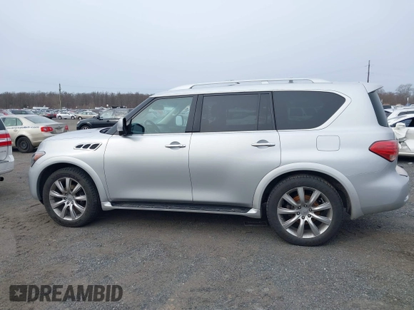 2013 Infiniti QX56 with VIN JN8AZ2NE4D9060217, listed as a IAAI auction lot 41622879 with 212,000 mi miles and . Bid and sale history available at DreamBid. Image 14.