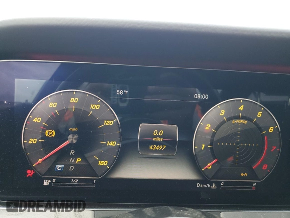2019 Mercedes-Benz CLS with VIN WDD2J5JB9KA032709, listed as a Copart auction lot 52384574 with 43,497 mi miles and Salvage Title. Bid and sale history available at carsss.com. Image 9.