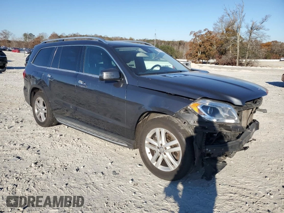 2016 Mercedes-Benz GL with VIN 4JGDF6EE0GA638059, listed as a Copart auction lot 83017144 with 168,505 mi miles and Salvage Title. Bid and sale history available at carsss.com. Image 4.