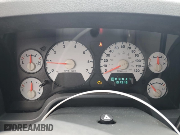 2006 Dodge 1500 SLT with VIN 1D7HU18N06S673743, listed as a Copart auction lot 53145955 with 131,318 mi miles and Salvage Title. Bid and sale history available at DreamBid. Image 9.