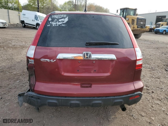 2008 Honda CR-V EX with VIN 5J6RE48568L002503, listed as a Copart auction lot 53739335 with 160,980 mi miles and Salvage Title. Bid and sale history available at carsss.com. Image 6.