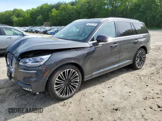 2024 Lincoln Aviator Black Label with VIN 5LM5J9XC9RGL03380, listed as a Copart auction lot 58242145 with 23,525 mi miles and Salvage title. Bid and sale history available at DreamBid. Image 1.