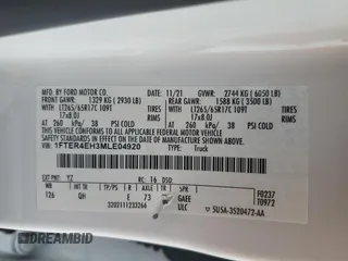 2021 Ford Ranger XL с VIN 1FTER4EH3MLE04920, выставлен на аукционе Copart как лот 63585295 с пробегом 110 079 миль миль и Чистый • Clean title. История ставок и продаж доступна на DreamBid. Изображение 12.