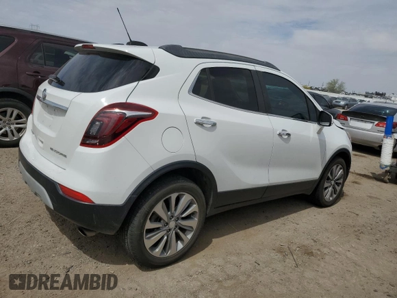 2018 Buick Encore Preferred with VIN KL4CJASB2JB592788, listed as a Copart auction lot 50363145 with 112,630 mi miles and Salvage Title. Bid and sale history available at DreamBid. Image 3.
