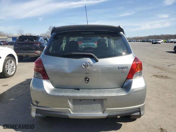 2009 Toyota Yaris with VIN JTDJT903595261036, listed as a Copart auction lot 46598745 with 208,109 mi miles and Clean Title. Bid and sale history available at carsss.com. Image 6.