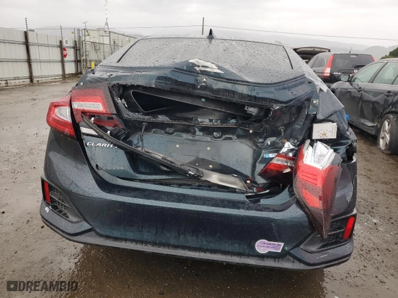 2018 Honda Clarity Plug-In Hybrid with VIN JHMZC5F17JC022068, listed as a Copart auction lot 44154015 with 108,762 mi miles and Salvage Title. Bid and sale history available at carsss.com. Image 6.