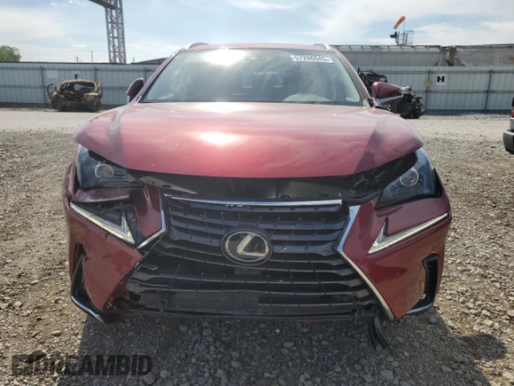 2021 Lexus NX 300 with VIN JTJGARDZ8M5022360, listed as a Copart auction lot 57260045 with 35,461 mi miles and Salvage title. Bid and sale history available at DreamBid. Image 5.