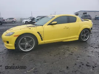 2004 Mazda RX-8 with VIN JM1FE173140104813, listed as a Copart auction lot 86125754 with 121,669 mi miles and Salvage Title. Bid and sale history available at carsss.com. Image 1.