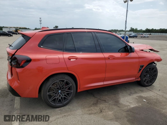 2022 BMW X3 M with VIN 5YM13EC00N9K53625, listed as a Copart auction lot 59045903 with 0 mi miles. Bid and sale history available at carsss.com. Image 3.
