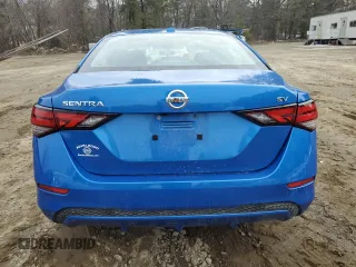 2020 Nissan Sentra SV with VIN 3N1AB8CV9LY283368, listed as a Copart auction lot 47081485 with 17,266 mi miles and Salvage Title. Bid and sale history available at carsss.com. Image 6.