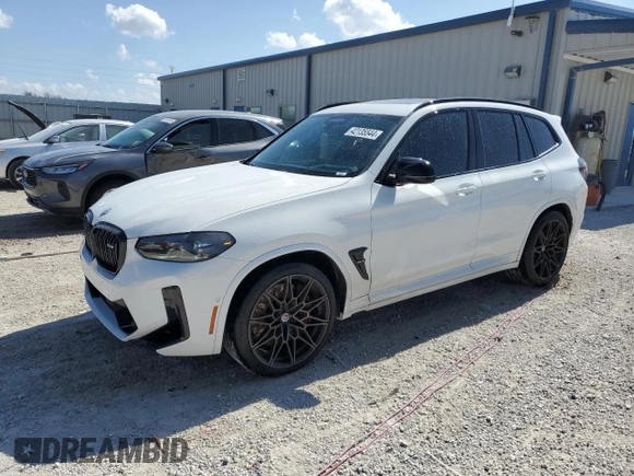 2023 BMW X3 M z VIN 5YM13EC05P9P18161, wystawiony jako Copart lot #42135544 z przebiegiem 17 524 mil mil oraz Szkoda całkowita • Salvage title. Historia ofert i sprzedaży dostępna na DreamBid. Obrazek 1.