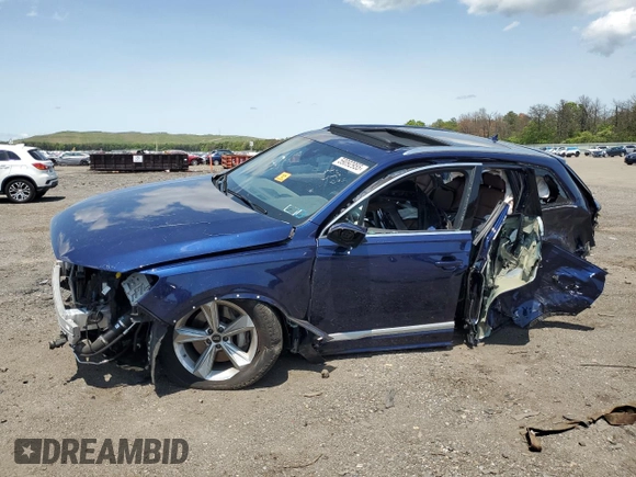 2023 Audi Q7 Premium Plus with VIN WA1LCBF79PD009300, listed as a Copart auction lot 59092955 with Not provided miles and Salvage title. Bid and sale history available at DreamBid. Image 1.