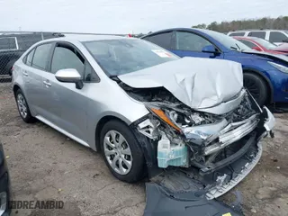 2020 Toyota Corolla LE with VIN JTDEPRAEXLJ083774, listed as a IAAI auction lot 41537871 with 135,769 mi miles. Bid and sale history available at carsss.com. Image 1.