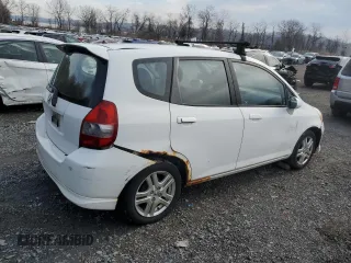 2007 Honda Fit Sport with VIN JHMGD38617S016721, listed as a Copart auction lot 53240505 with 238,523 mi miles and Clean Title. Bid and sale history available at carsss.com. Image 3.