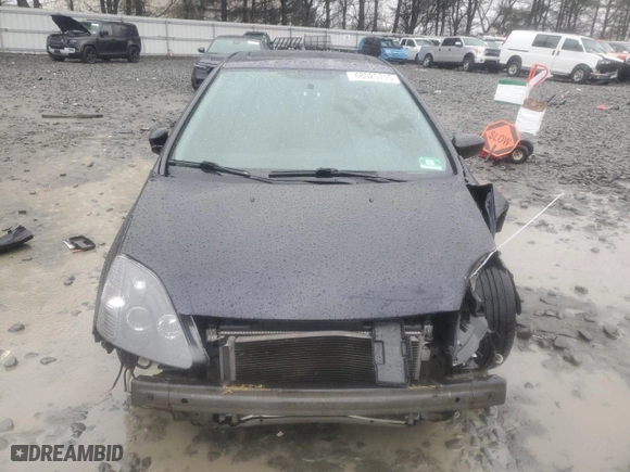 2002 Honda Civic Si with VIN SHHEP33512U310655, listed as a Copart auction lot 48025715 with 0 mi miles and Salvage Title. Bid and sale history available at carsss.com. Image 5.