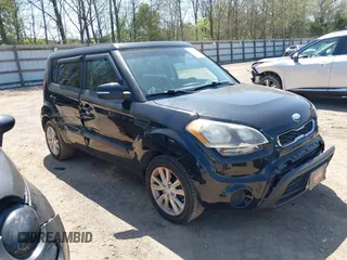 2013 Kia Soul + with VIN KNDJT2A68D7751533, listed as a IAAI auction lot 41995980 with 187,388 mi miles and . Bid and sale history available at DreamBid. Image 1.