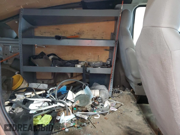 2013 Ford Econoline Cargo Commercial with VIN 1FTSS3EL5DDA33484, listed as a Copart auction lot 57722635 with 297,943 mi miles and Salvage title. Bid and sale history available at DreamBid. Image 11.