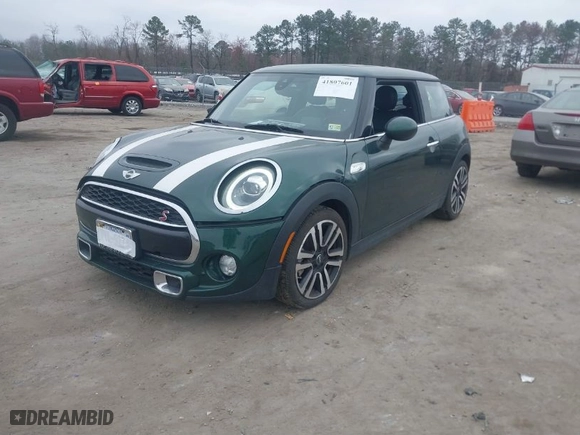 2019 MINI Hardtop 2 Door Cooper S with VIN WMWXP7C50K2A52200, listed as a IAAI auction lot 41807601 with 61,659 mi miles. Bid and sale history available at carsss.com. Image 2.