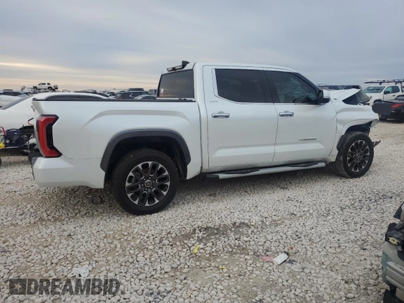 2022 Toyota Tundra Limited with VIN 5TFJA5ABXNX009687, listed as a Copart auction lot 83356634 with 19,110 mi miles and Salvage title. Bid and sale history available at DreamBid. Image 3.