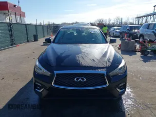 2018 Infiniti Q50 3.0t LUXE with VIN JN1EV7AP0JM351287, listed as a IAAI auction lot 41533708 with 82,549 mi miles. Bid and sale history available at carsss.com. Image 12.