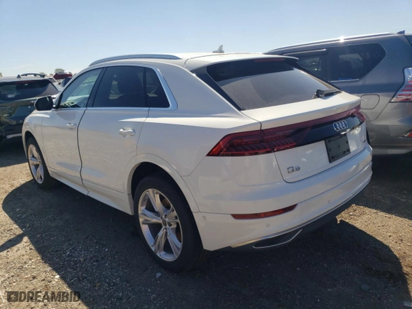 2022 Audi Q8 Premium Plus with VIN WA1BVBF19ND010719, listed as a Copart auction lot 69754564 with 43,928 mi miles and Salvage Title. Bid and sale history available at carsss.com. Image 2.