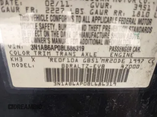 2011 Nissan Sentra SL with VIN 3N1AB6AP0BL686319, listed as a IAAI auction lot 42622361 with Not provided miles and . Bid and sale history available at DreamBid. Image 9.