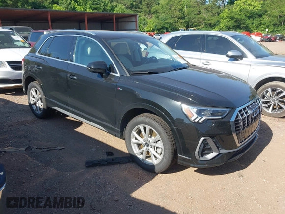 2024 Audi Q3 S line Premium z VIN WA1DECF35R1095131, wystawiony jako IAAI lot #42313681 z przebiegiem 31 510 mil mil oraz . Historia ofert i sprzedaży dostępna na DreamBid. Obrazek 1.