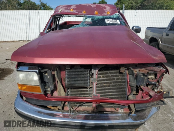 1995 Ford F-150 with VIN 1FTEF14H2SLA80123, listed as a Copart auction lot 72199724 with 0 mi miles and Salvage Title. Bid and sale history available at carsss.com. Image 5.