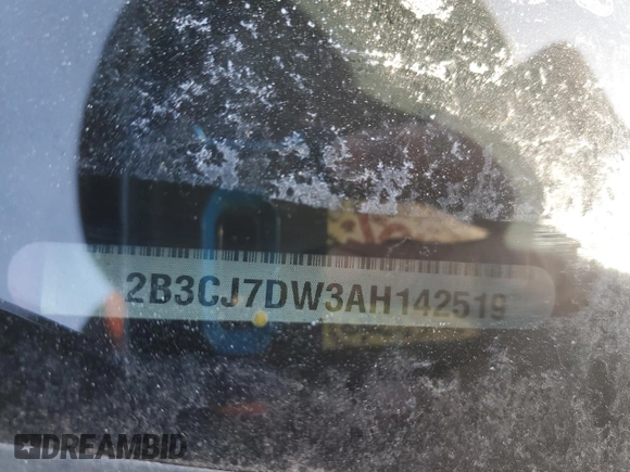 2010 Dodge Challenger SRT-8 with VIN 2B3CJ7DW3AH142519, listed as a Copart auction lot 41775425 with 84,871 mi miles and Salvage title. Bid and sale history available at DreamBid. Image 12.