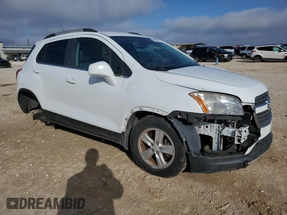 2016 Chevrolet Trax LT with VIN KL7CJLSB5GB543849, listed as a Copart auction lot 46850525 with 82,309 mi miles and Salvage Title. Bid and sale history available at carsss.com. Image 4.