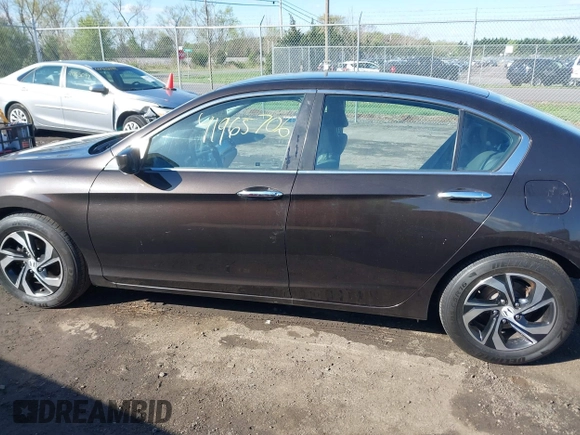 2017 Honda Accord Sedan LX with VIN 1HGCR2F39HA172552, listed as a IAAI auction lot 41965706 with 168,891 mi miles. Bid and sale history available at carsss.com. Image 15.