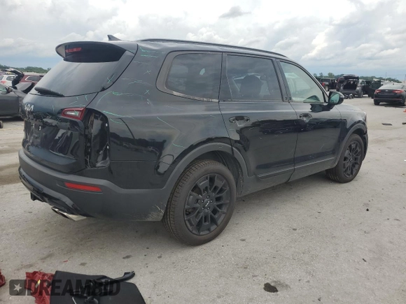 2022 Kia Telluride SX with VIN 5XYP5DHC0NG195265, listed as a Copart auction lot 59853915 with 80,175 mi miles and Salvage title. Bid and sale history available at DreamBid. Image 3.