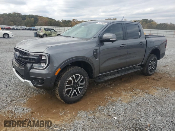 2024 Ford Ranger LARIAT with VIN 1FTER4KH5RLE29085, listed as a Copart auction lot 74453464 with 961 mi miles and Salvage Title. Bid and sale history available at carsss.com. Image 1.