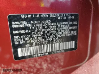 2015 Subaru Forester 2.5i Premium with VIN JF2SJADC1FH489021, listed as a Copart auction lot 49957445 with 105,094 mi miles and Salvage Title. Bid and sale history available at carsss.com. Image 15.