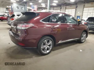 2015 Lexus RX 350 with VIN 2T2ZK1BA8FC192842, listed as a Copart auction lot 54876655 with 117,677 mi miles and Salvage Title. Bid and sale history available at carsss.com. Image 3.