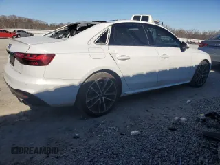2020 Audi S4 Prestige with VIN WAUC4AF4XLA039076, listed as a Copart auction lot 44912265 with 48,265 mi miles and Salvage Title. Bid and sale history available at carsss.com. Image 3.
