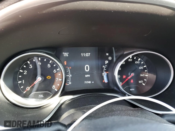 2020 Jeep Compass Limited with VIN 3C4NJDCB0LT203629, listed as a Copart auction lot 52348655 with 71,749 mi miles and Salvage title. Bid and sale history available at DreamBid. Image 9.
