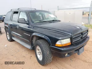 2001 Dodge Durango with VIN 1B4HS28ZX1F599156, listed as a IAAI auction lot 42591755 with 221,802 mi miles and . Bid and sale history available at DreamBid. Image 1.