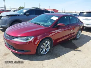 2015 Chrysler 200 S with VIN 1C3CCCBB2FN727144, listed as a IAAI auction lot 41848697 with 153,725 mi miles. Bid and sale history available at carsss.com. Image 18.