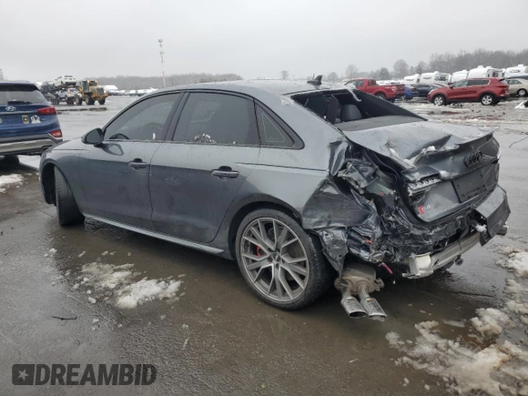 2021 Audi S4 Premium Plus with VIN WAUB4AF49MA020662, listed as a Copart auction lot 44776105 with 47,620 mi miles and Salvage Title. Bid and sale history available at carsss.com. Image 2.