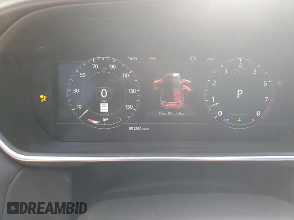 2020 Land Rover Range Rover Sport HSE with VIN SALWR2SU0LA899509, listed as a Copart auction lot 53535285 with 91,280 mi miles and Salvage title. Bid and sale history available at DreamBid. Image 9.