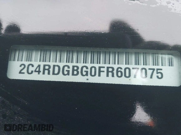 2015 Dodge Grand Caravan SE with VIN 2C4RDGBG0FR607075, listed as a IAAI auction lot 41968102 with 168,553 mi miles and . Bid and sale history available at DreamBid. Image 9.