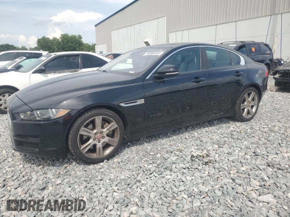 2017 Jaguar XE 25t Premium with VIN SAJAD4BG2HA969557, listed as a Copart auction lot 50980635 with 145,558 mi miles and Salvage Title. Bid and sale history available at carsss.com. Image 1.