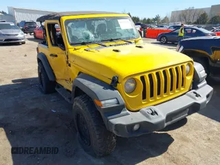 2021 Jeep Wrangler Sport S with VIN 1C4HJXAG5MW691176, listed as a IAAI auction lot 41747618 with 115,775 mi miles and . Bid and sale history available at DreamBid. Image 1.