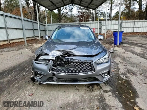 2019 Infiniti Q50 Sport with VIN JN1EV7AP6KM515983, listed as a Copart auction lot 84332744 with 59,812 mi miles and Salvage title. Bid and sale history available at DreamBid. Image 13.