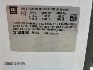 2016 Chevrolet Impala LTZ z VIN 2G1WC5E31G1136114, wystawiony jako Copart lot #59866475 z przebiegiem 121 320 mil mil oraz Szkoda całkowita • Salvage title. Historia ofert i sprzedaży dostępna na DreamBid. Obrazek 12.