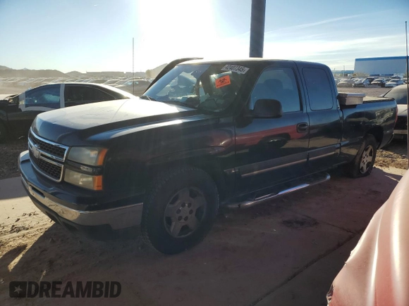 2006 Chevrolet Silverado 1500 LT1 with VIN 1GCEC19T06Z157337, listed as a Copart auction lot 42407345 with 112,409 mi miles and Salvage Title. Bid and sale history available at DreamBid. Image 1.