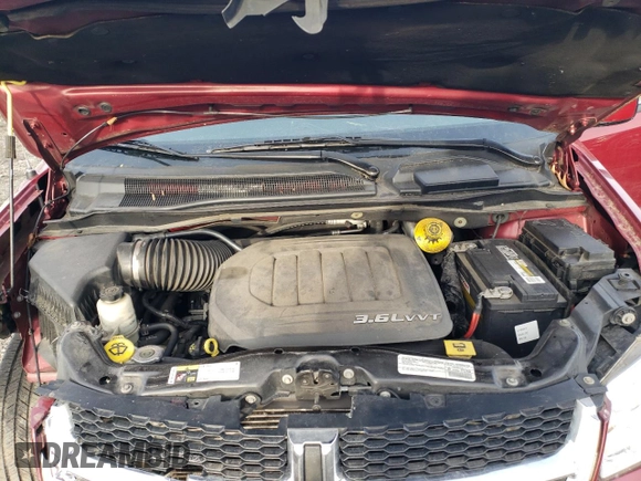 2015 Dodge Grand Caravan SXT with VIN 2C4RDGCG3FR625083, listed as a Copart auction lot 42409455 with 117,217 mi miles and Salvage Title. Bid and sale history available at DreamBid. Image 13.