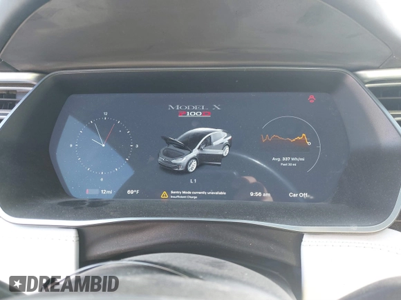 2018 Tesla Model X 75D with VIN 5YJXCDE44JF091690, listed as a IAAI auction lot 41585617 with 128,826 mi miles and . Bid and sale history available at DreamBid. Image 7.